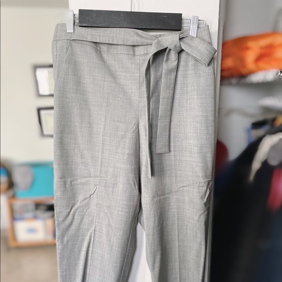 Jcrew Tie Waist Tailored Pants - Picture 2 of 4